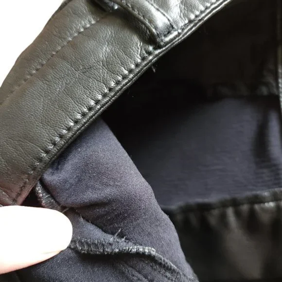 Aritiza Wilfred Melina Cropped vegan leather pant, black - Picture 10 of 10